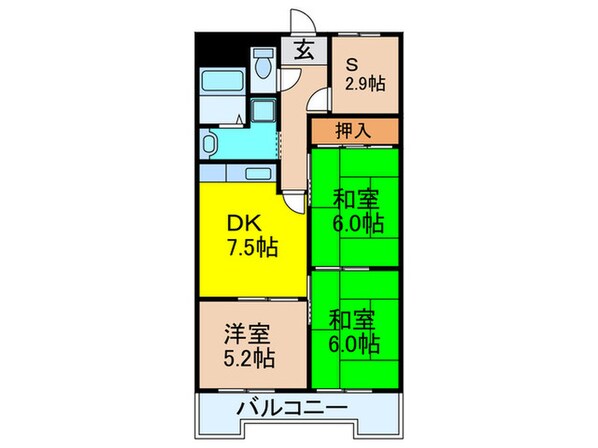 ｴｸｾﾚﾝﾄﾄｰｼﾝ東豊中の物件間取画像